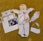 '85 Cabbage Patch Kids Soft Sculpture Babyland Eye Doctor Girl PAPERS Bald