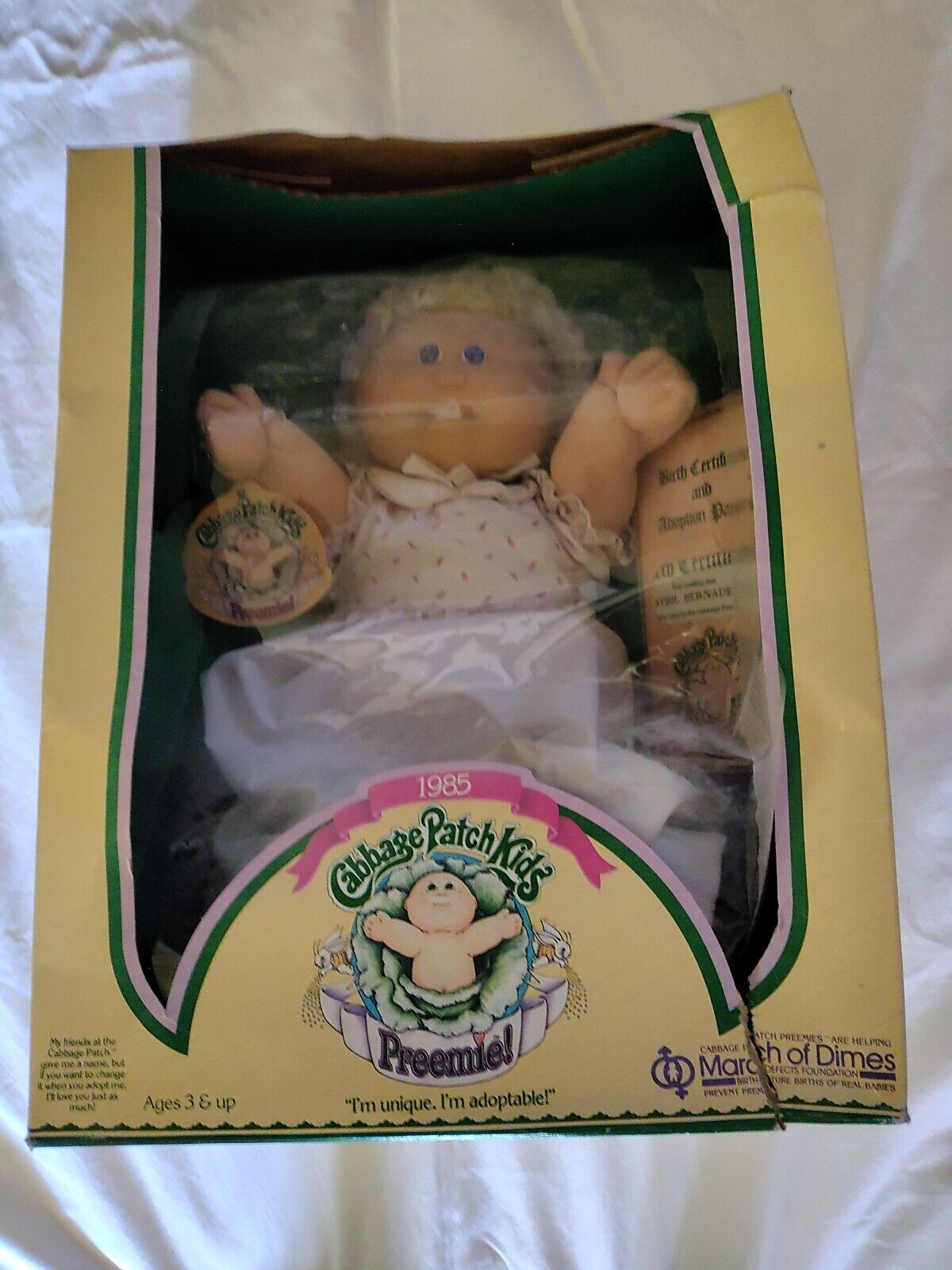 Cabbage Patch Kids Collectibles : Preemie Blue Eyes Cabbage Patch Kids ...