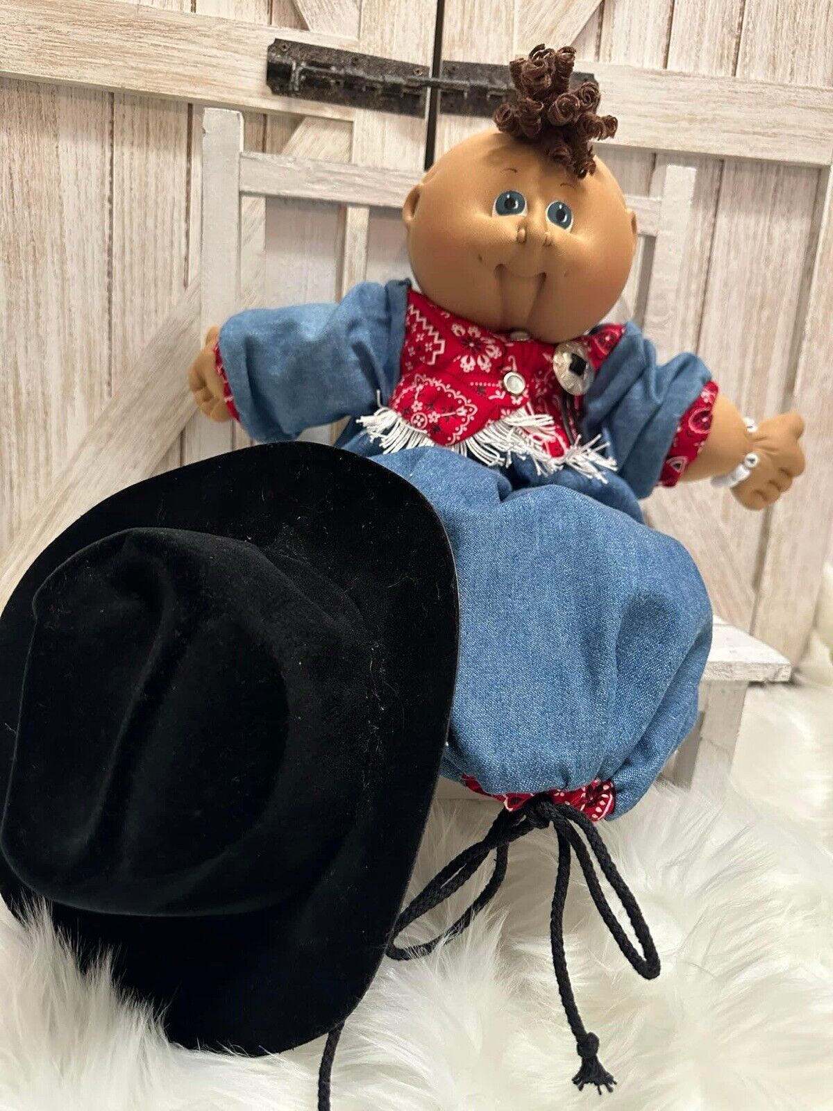 Soft Sculpture Little People Xavier Roberts Doll 1995 Cabbage Patch Kids