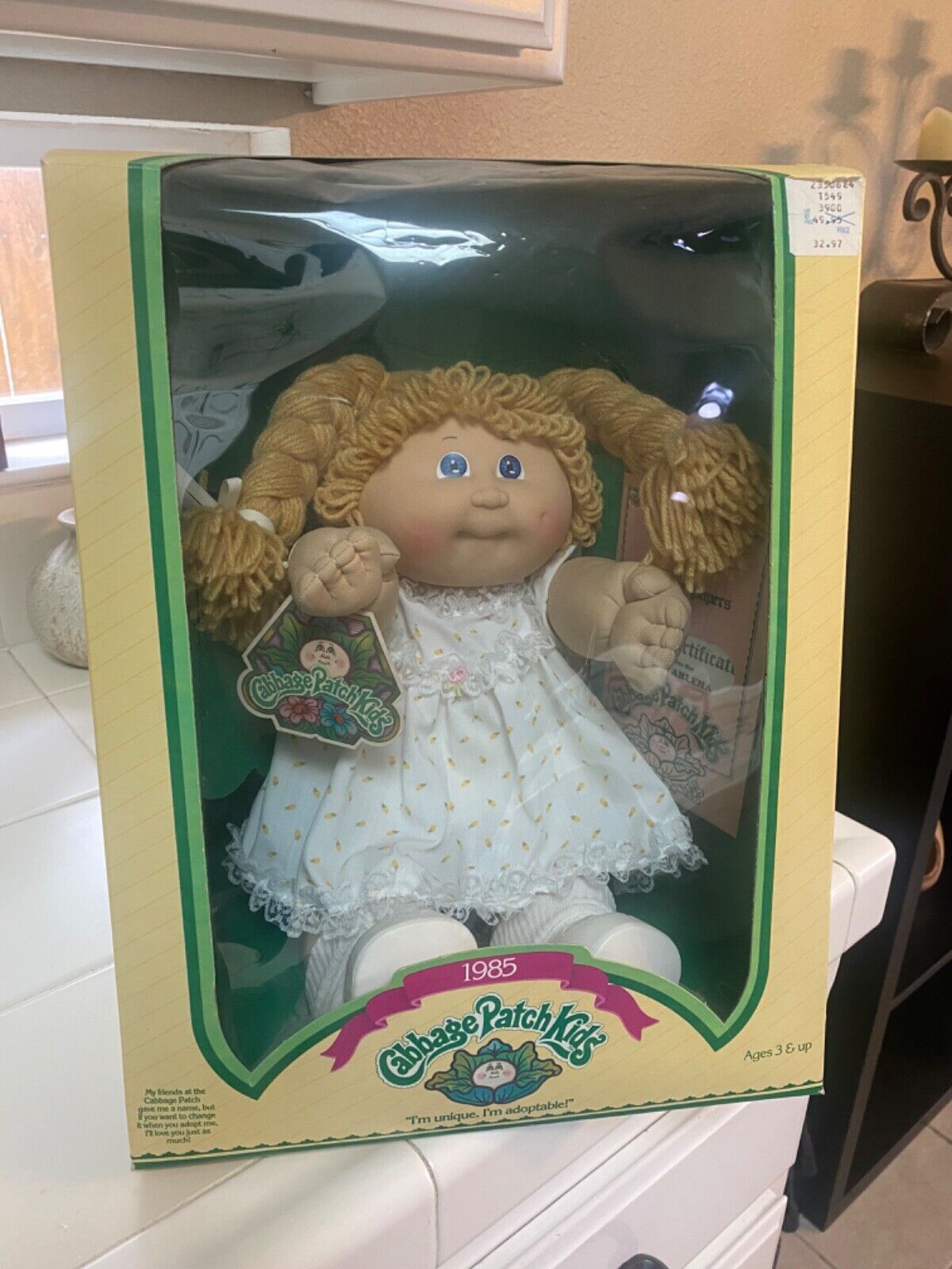 Cabbage Patch Kids Collectibles : Dimple 1985 Signed Blue Eyes Value ...