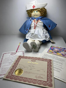 1991 CAMP CABBAGE PATCH SOFT SCULPTURE NURSE PAYNE DOLL 22"