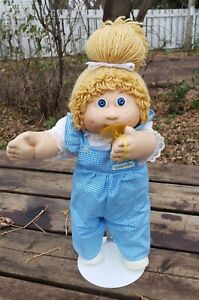 New ListingCabbage Patch Kid Jesmar Made in Spain HM #4 - HTF Blue Gingham Jesmar Overalls