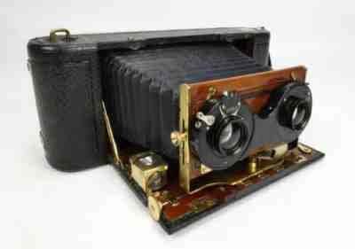 Vintage Lizars Challenge stereo roll film camera c1905 #29