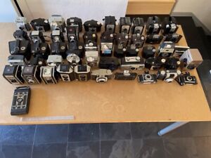 LARGE LOT ANTIQUE VINTAGE CAMERAS 1890 1960's