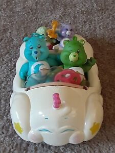 American Greeting Care Bears Cloud Mobile Car Kenner 80's Toys w/ Bears Vtg 1983