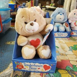 (Lot#121) Vintage Kenner 1984 Care Bears Tenderheart Bear Plush New In Box