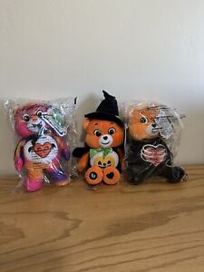 Care Bear Trick Or Sweet, Spooky Sparkle & Tenderheart Skeleton Halloween Bears