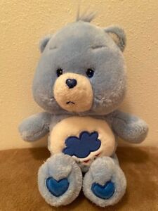 2002 Care Bears Grumpy Bear 12" Rare Plush Vintage Rain Cloud