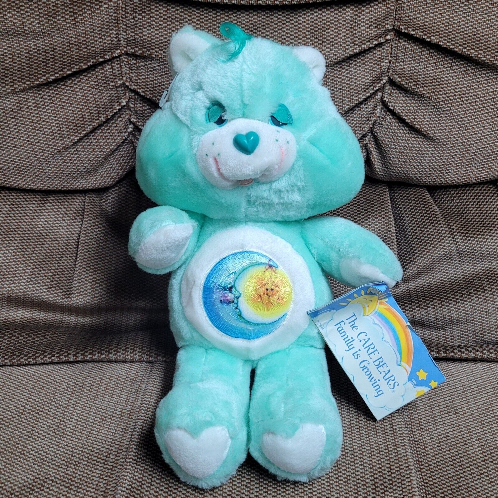 NEW WITH TAG Vintage 1983 Kenner Care Bears Plush 13" - Blue Bedtime Bear