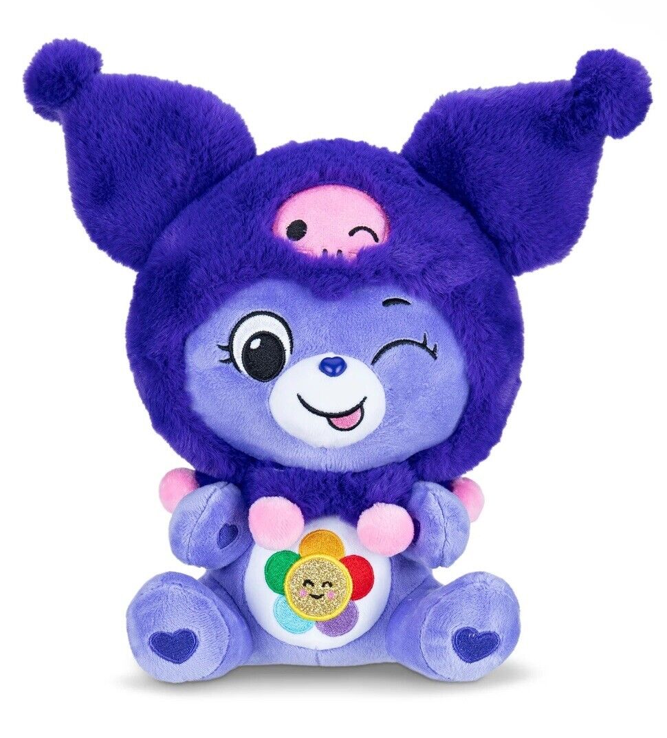 Kuromi Harmony Bear - Hello Kitty & Friends X Care Bears Plush