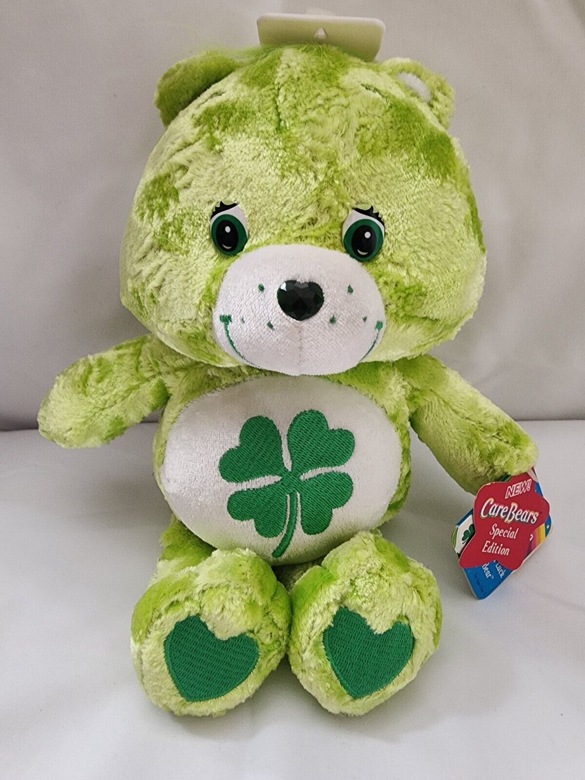 Care Bears Special Edition Charmers Series 7 Good Luck Bear 10" NWT