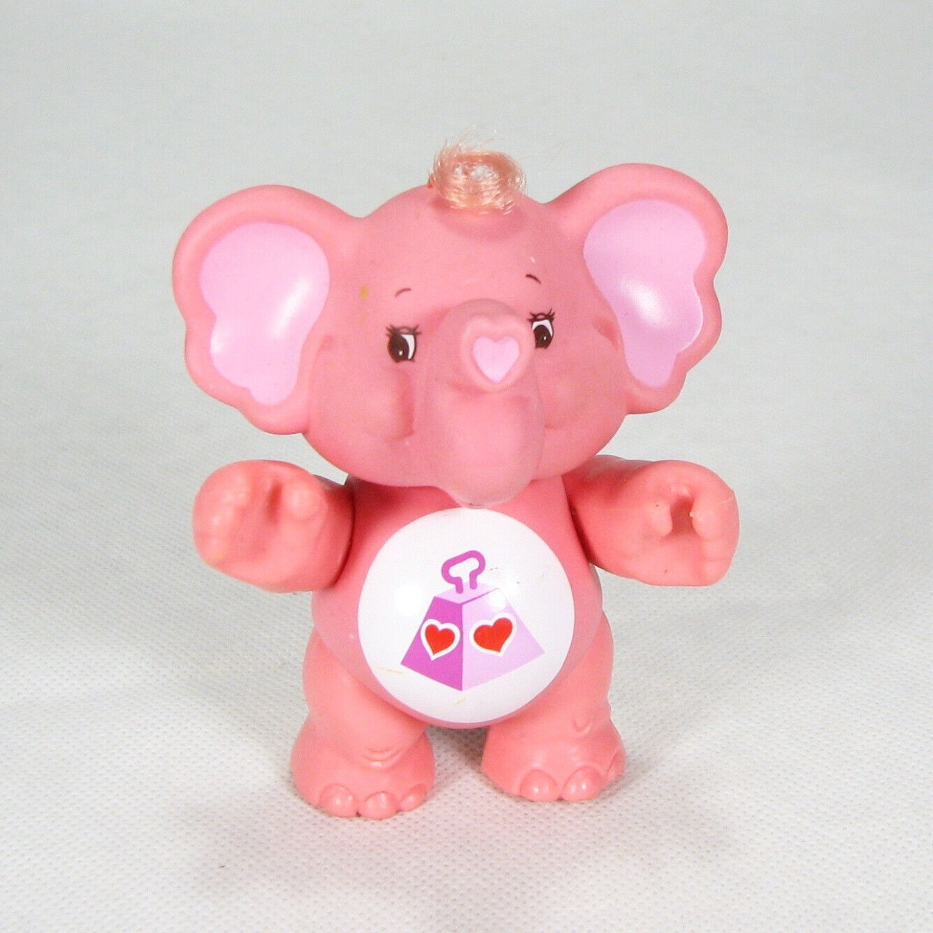 Vintage Care Bears Cousins Poseable PVC Figure Lotsa Heart Elephant Pink