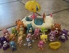 Vintage 1983 CARE BEARS Cloud Car with Umbrella And Bear Lot