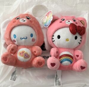 NEW Hello Kitty & Friends x Care Bears Cheer Bear + Cinnamoroll Love-a-Lot Bear