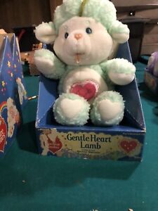 Vintage 1983 Care Bear Cousins Gentle Heart Lamb With Box  13”