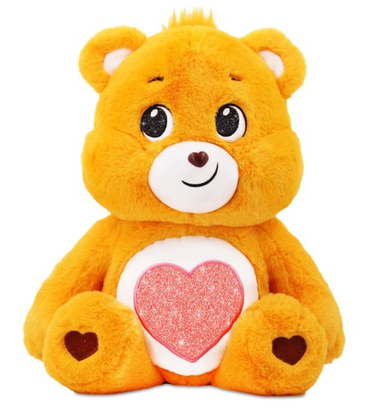 18" Plush Tenderheart Bear with Glitter Belly Badge Soft Huggable Material NWT!!