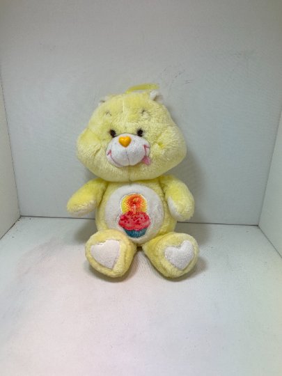 1983 Original Care Bears Birthday Bear Plush - Retro 13" Collectible
