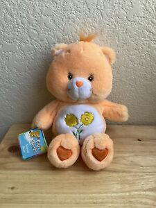 Care Bears Friend Bear New with Tag 2002 - 13” Orange with Flowers