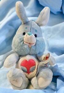 VINTAGE ORIGINAL 1984 Care Bears Cousins Swift Heart Bunny Rabbit Plush Kenner