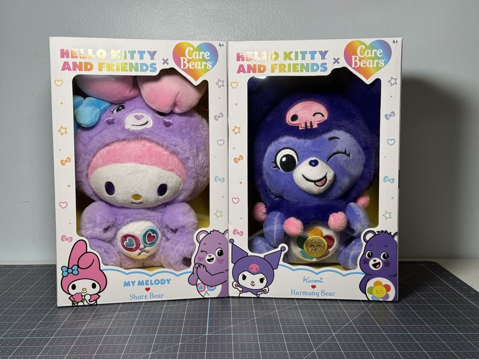 Hello Kitty And Friends x Care Bears Kuromi & My Melody Hello Kitty Bears Set