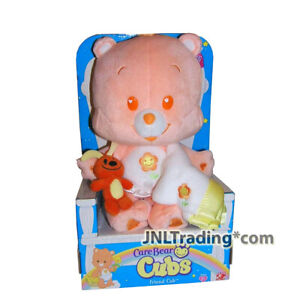 Year 2005 Care Bear Cubs Series 11 Inch Plush FRIEND CUB with Bunny and Blanket