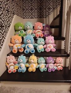 VINTAGE LOT OF 14 2002 CARE BEARS STUFFED ANIMAL PLUSH WITH TAGS