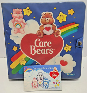 VINTAGE 1985 CARE BEARS COLLECTOR CASE W/PVC FIGURES ***FREE SHIP***