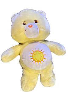 2005 Care Bears Funshine Large Jumbo Bear Plush 22” Yellow Sunshine Plush