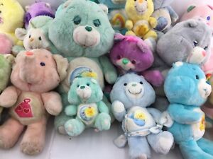 VTG 19 Care Bears Plush Dolls Cousins Toys Love a Lot Share Grumpy Fun Shine