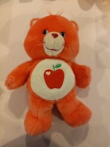 Very Rare talking 2005 Care Bears Smart Heart Bear Plush 12in Apple WORKS!