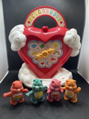1983 Vintage Kenner Care Bears Care-a-Lot Playset Playhouse With 4 Bears