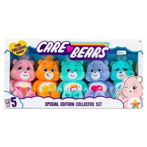 NEW Care Bears Special Edition Collector Set 5 Pack Exclusive Plush Toy Bear Set