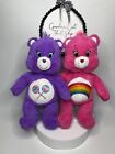 Build A Bear Workshop Care Bears Purple Share Bear Pink Rainbow Cheer Bear Plush
