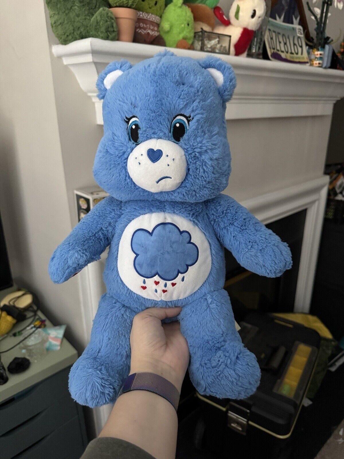 RARE B-A-B 2016 Care Bears Grumpy Bear Build-A-Bear 18” Plush NWOT Collectible!