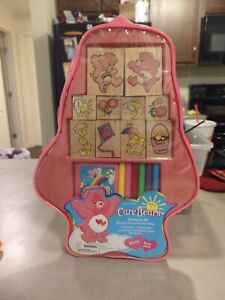 Vtg 2003 Care Bears Stamper Kit Bonus Back-Pack Read Description!!!