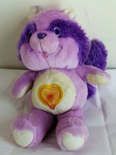 Vintage BRIGHT HEART RACOON Care Bears KENNER Plush 13