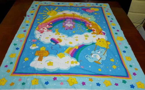 NEW Care Bears Fabric Pre Quilted Sewing Panel  Cranston Crafts 70