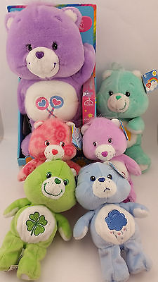 Care Bears Lot of 6 NEW Grumpy Good Luck Love-a-Lot Share Best Friend Wish 20th 