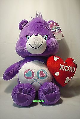 Care Bears Valentine Share Bear Plush XOXO Heart 2015