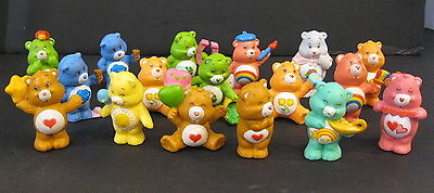 CARE BEARS from 1980s  lot 17 rubber plastic figurines carebears 2