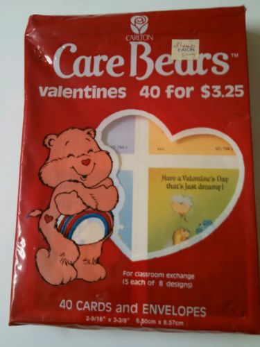 1986 CARE BEARS VALENTINE CARDS IN ORIGINAL SEALED PACKAGE