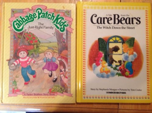 2 Vintage books 1983 Care Bears and 1984 Cabbage Patch Kids ( Hardcovers )