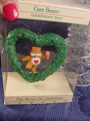 CARE BEARS The Heart of CHRISTMAS ORNAMENT 1984 TENDERHEART Bear NEW NOS AGC