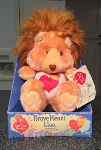 Braveheart Lion Care Bear Cousins 1985 in Original Box 13
