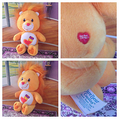 CARE BEAR COUSINS COLLECTION 8 INCH BEANIE BRAVE HEART LION