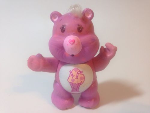 Vintage Care Bears Bear PVC Miniature Poseable Share Bear TLC