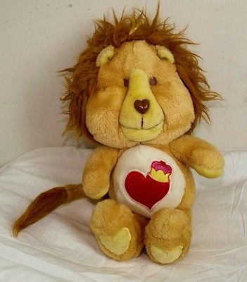 Vintage LIONHEART Care Bears KENNER Lion Heart Plush 13
