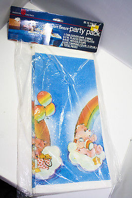 Vintage Care Bear Tablecloth American Greetings paper