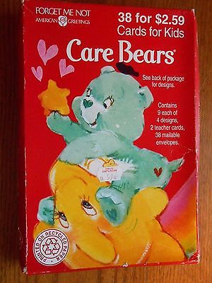 Box Of 38 Care Bear Valentine Cards American Greetings 1995 Never Opened NIB