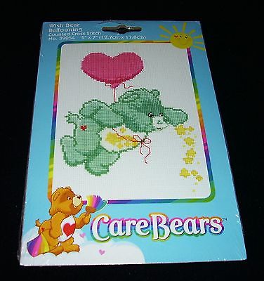 Care Bears *Wish Bear Ballooning* Counted Cross Stitch Kit #39054 5"x7" (2004)